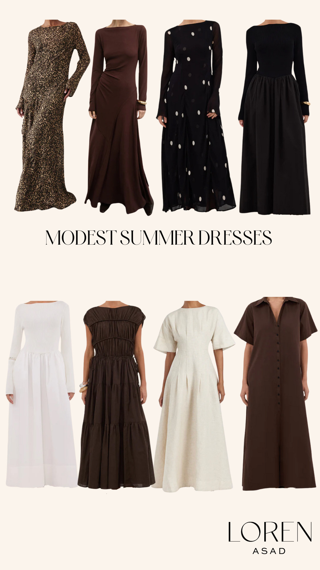 Modest summer dresses 

 