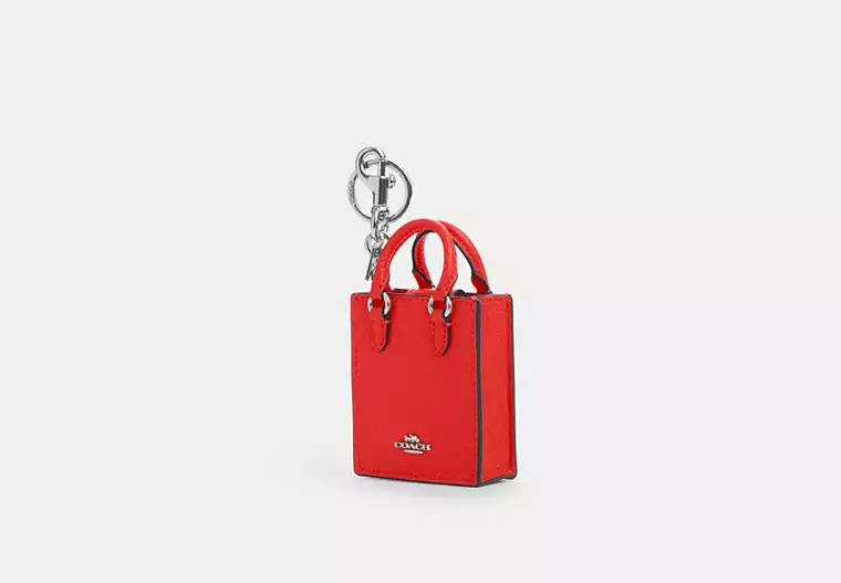 Coach Outlet North/South Mini Tote Bag Charm - Red | Coach Outlet US