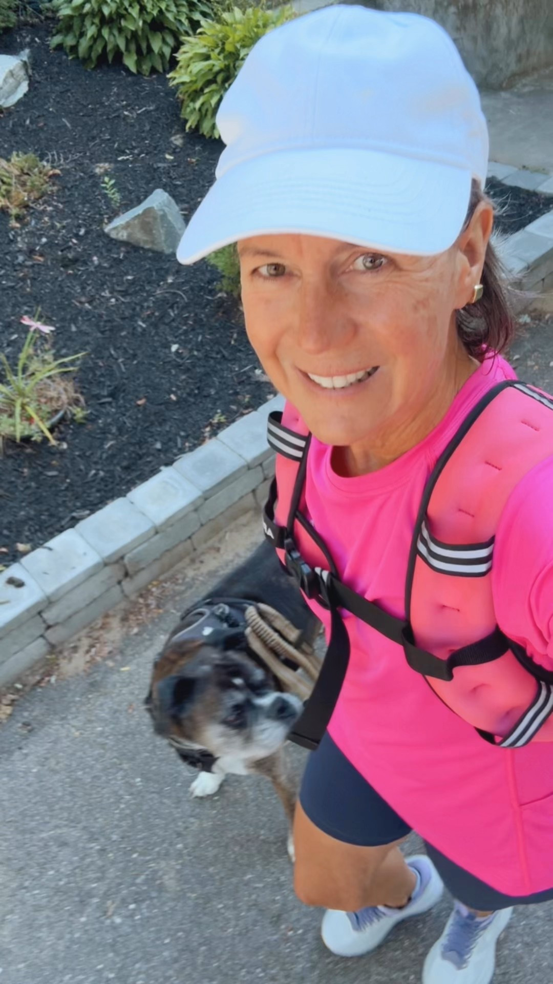 My walking fit today!  Had to get out early and enjoy that gorgeous September sunshine ☀️
I cam wearing a 10lb weighted vest. This one comes in 5lb increments  

#LTKActive #LTKSeasonal #LTKOver40