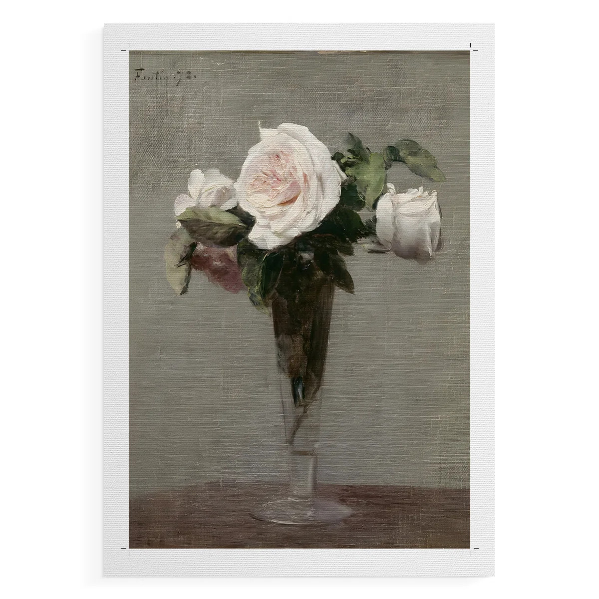 Vintage Floral Print CCXXXVIII -Canvas Print Only - NOT FRAMED | Wayfair North America