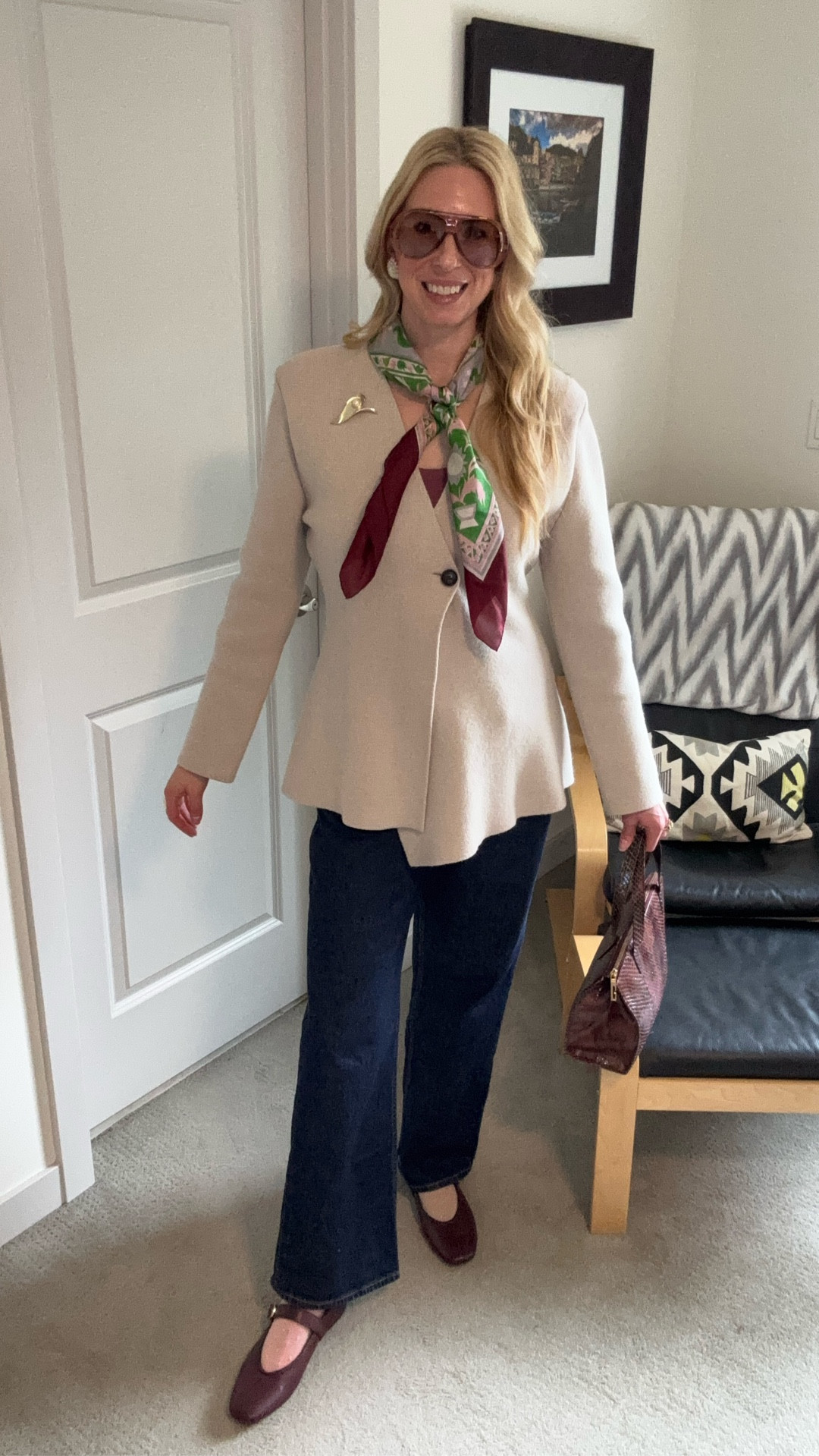 Peplum Sweater old @Zara 
Tank top @amazon basics
Jeans @gapstyle 
Shoes and shorts socks @oldnavy
Vintage scarf, brooch and @gucci bag from @ebay
Sunglasses @amazon

#LTKTall #LTKootd #LTKOver40