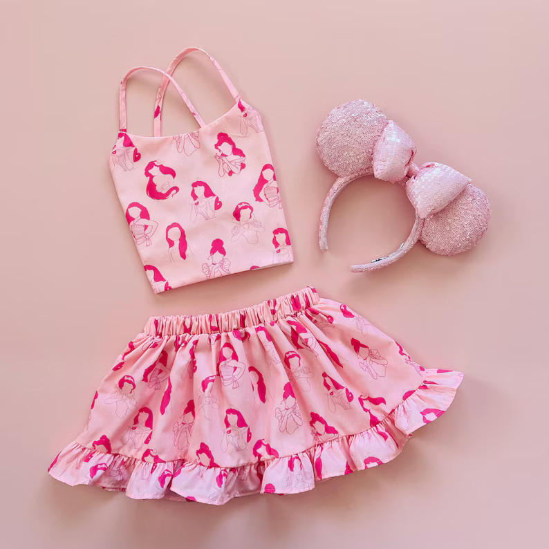 Princess Set for Toddler Girls, Magic Kingdom Outfit for Toddler Girls, Handmade Princess Set - E... | Etsy (US)