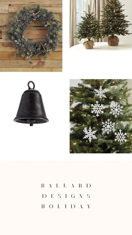 Bells, snowflake ornaments, wreath, garland Christmas decor 

#LTKHoliday #LTKSeasonal #LTKhome