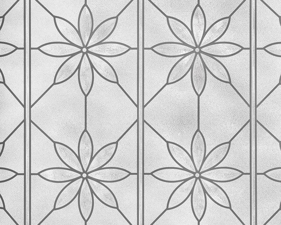 Daisy | Window Film with Textured Leaded Glass Pattern | Made in USA | Artscape