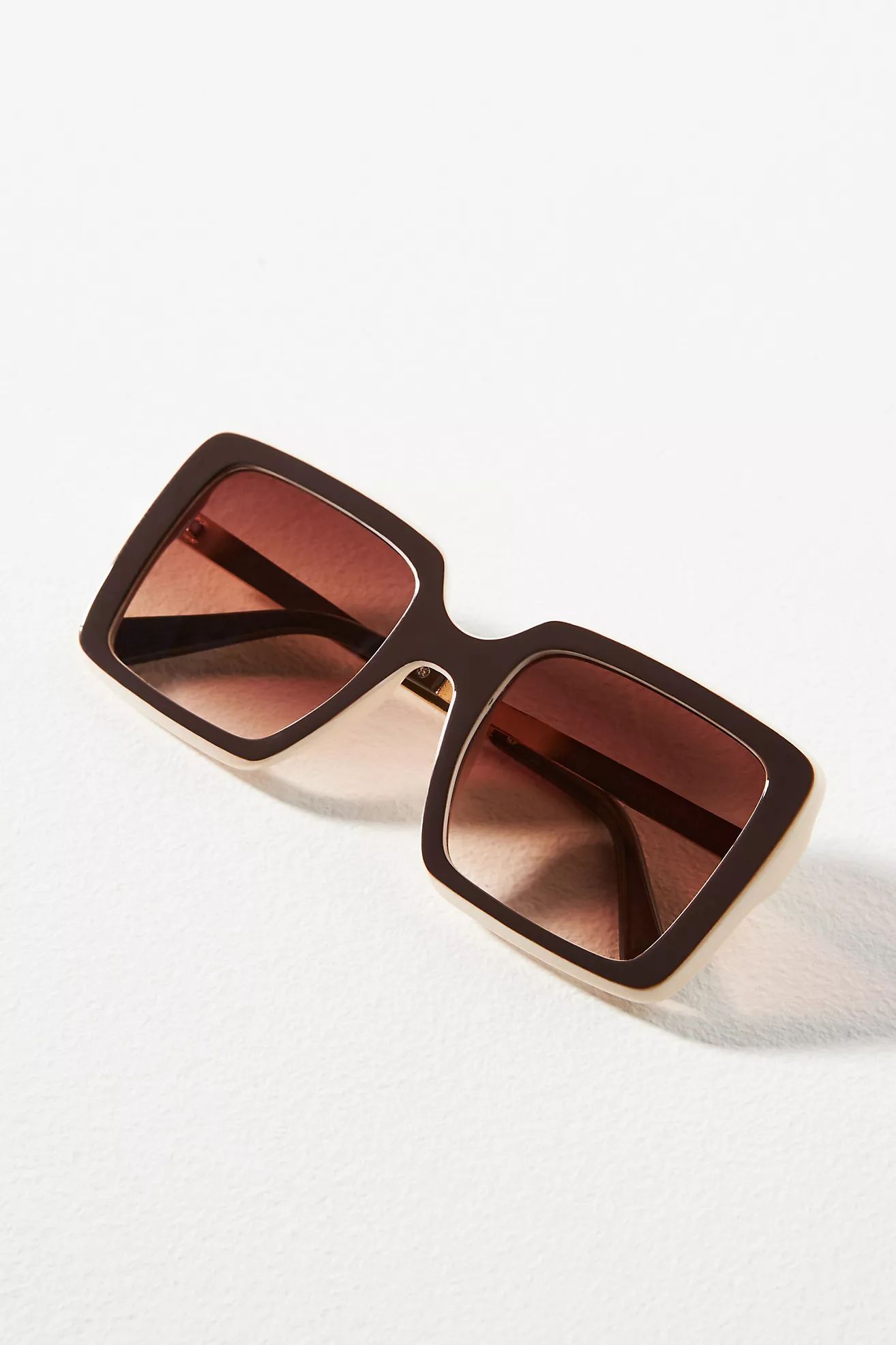 Trimmed Square Sunglasses | Anthropologie (US)