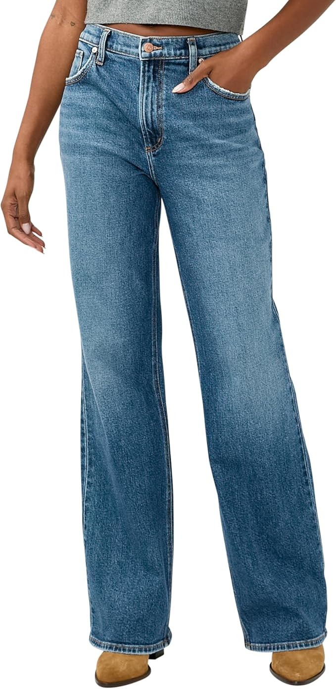 Silver Jeans Co. Women's Baggy Mid Rise Bootcut Jeans | Amazon (CA)