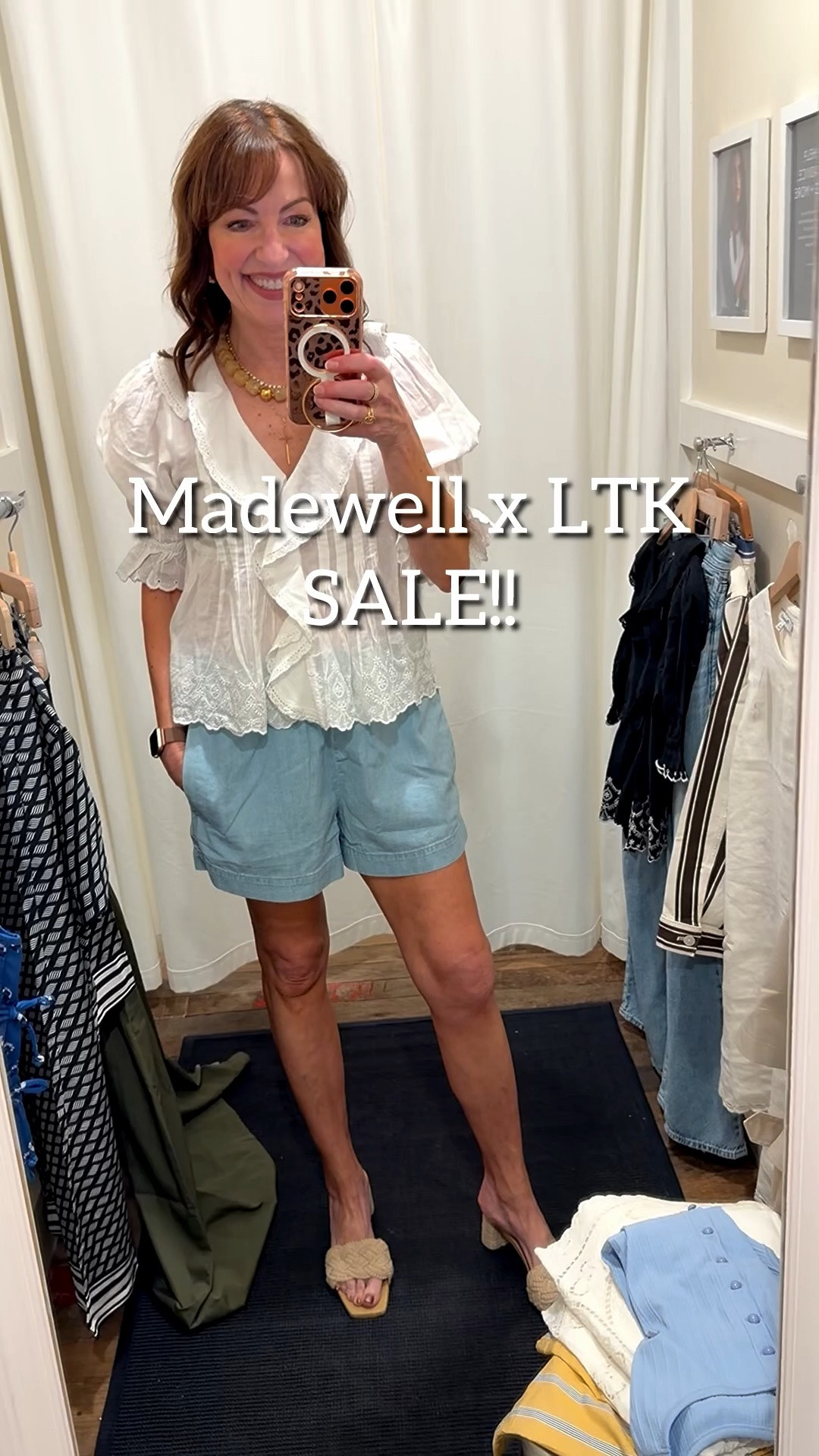 Comment SHOP for links!🔗
May 15-17 you can get 20% off @Madewell with a code only available in the LTK app! Just copy and paste the code at checkout- it’s easy!!
I stopped by Madewell to try on some cute styles I thought you would like to see!! This is the perfect time to grab some of the Madewell styles you have been eyeing! 

On another note, I’m 3 months out from my knee replacement surgery, and I’m slowly getting my range of motion back. I still need to build back muscle tone, but I’m feeling “ok” in shorts sooner than I thought I would. It’s a process! 
How to Shop:🛍️
-Comment SHOP for links!
-Click the link in our bio to shop
-Links will be in our stories

Madewell, denim shorts, white blouse, linen dress, midi dress, matching set, striped tank top, eyelet shorts, striped jeans

#LTKxMadewell #LTKOver40 #LTKootd