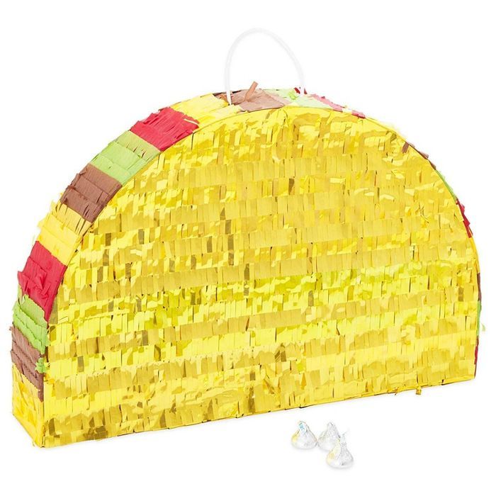 Taco Party Pinata for Cinco De Mayo, Mexican Fiesta Party Supplies, Kids Birthday, Small 17 x 10.... | Target