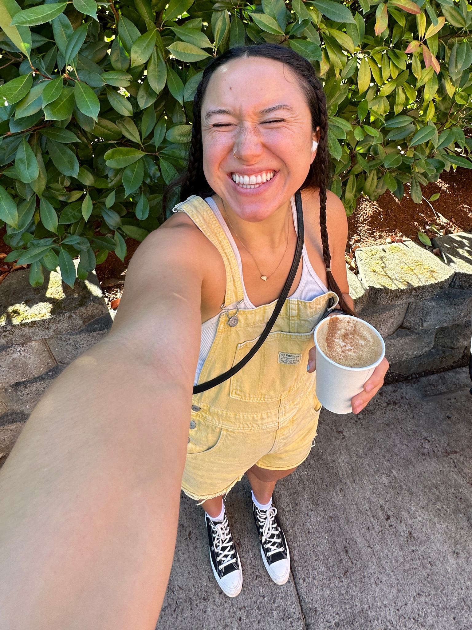 What’s more summer than yellow overalls? 
Overalls size: S
Shoes size: 8.5
Tank: size M/L

#LTKBacktoSchool