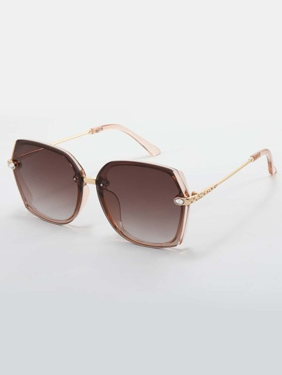 Tinted Lens Fashion Glasses | SHEIN