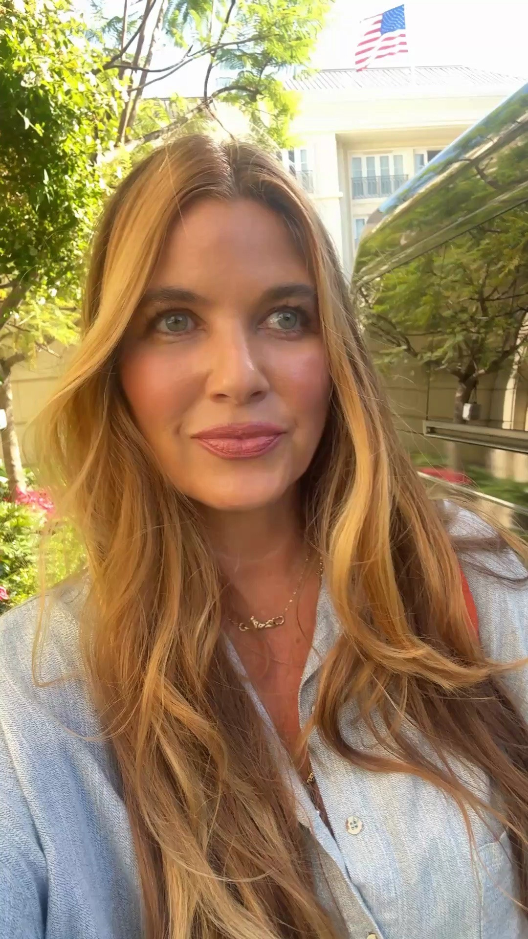 Hair: Sea Glass + T3 hot rollers
Chambray Shirt: medium
Skirt: 6
Foundation: Maxine’s Revenge French Face in medium sand and medium deep sand
Westman Atelier bronzer #1
Sarah Creal Blush in Sunshine
Patrick Ta Eyeshadow in When the Sun Sets
 D&G lip liner in brownie nude
Armani lipstick in 503 eccentrico 

#LTKBeauty #LTKdayinmylife