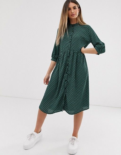 JDY – Midikleid mit geometrischem Muster | ASOS DE