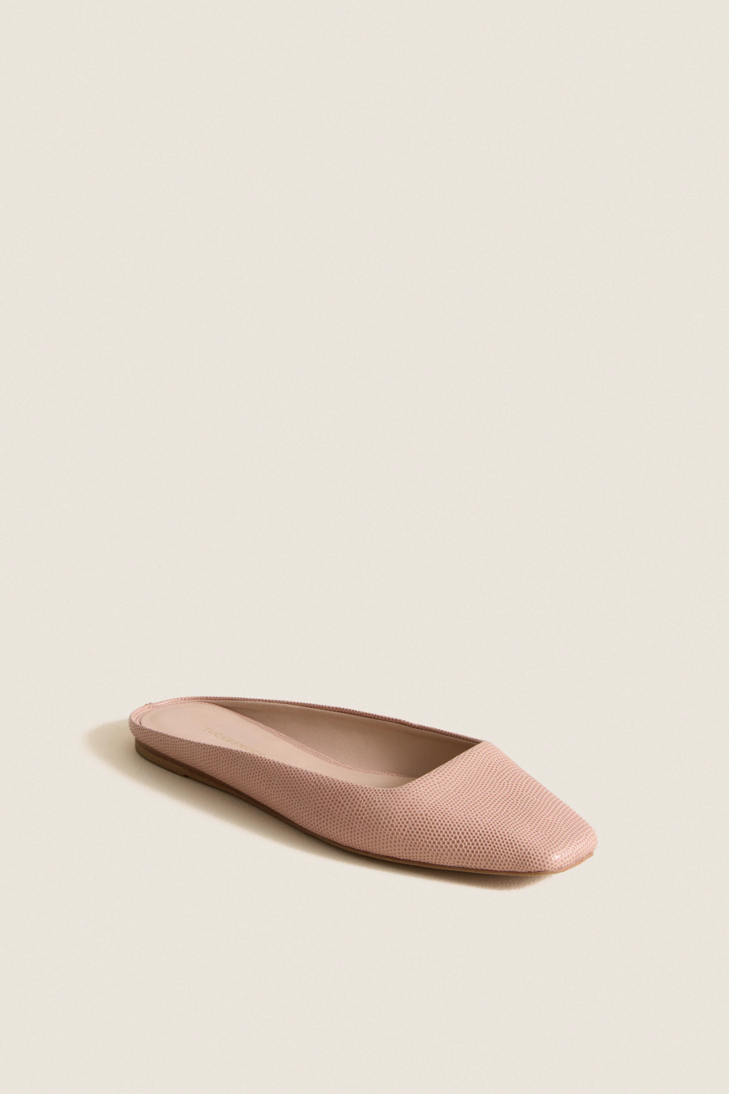 Pink Embossed Leather Nilli Flats | Tuckernuck (US)