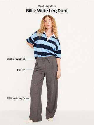 High-Waisted Billie Wide-Leg Trouser | Old Navy (US)