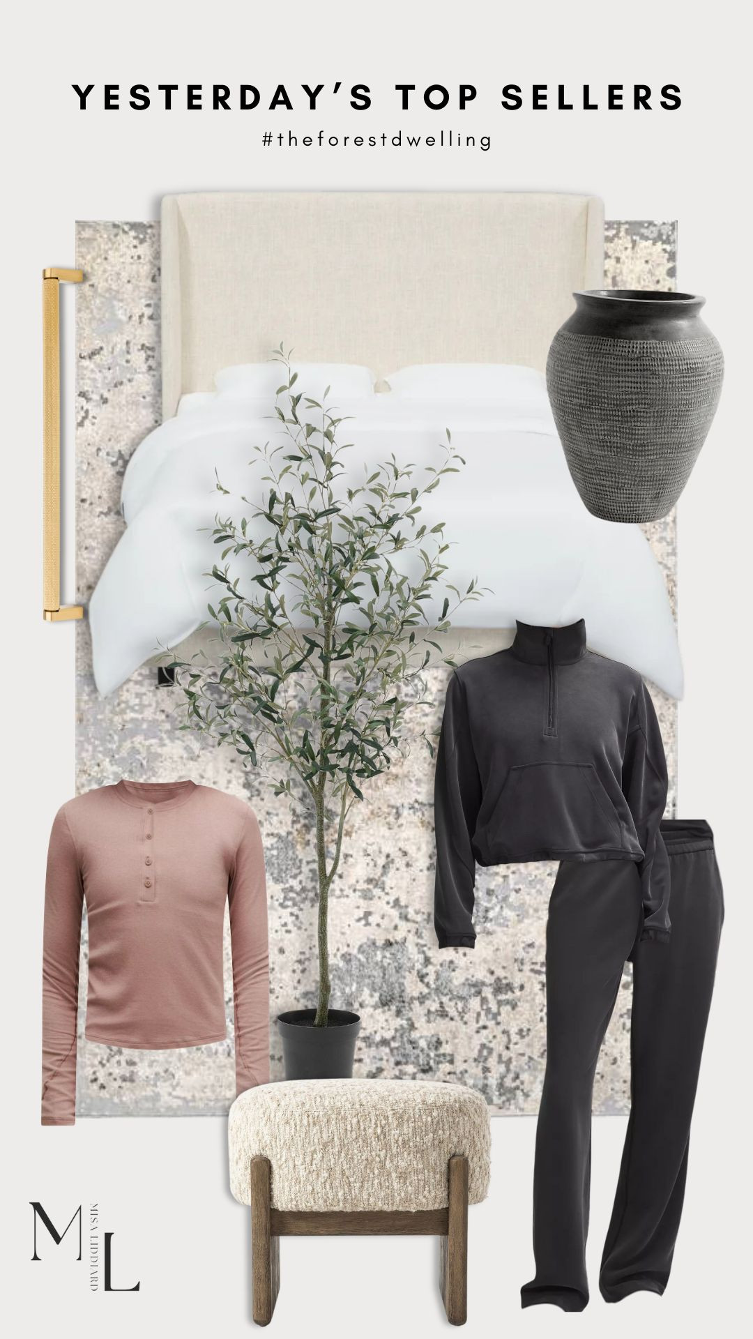 Sharing yesterday's top sellers. I have this faux olive tree in the 9ft. size and it's so easy to style. The upholstered stools are very substantial and have a gorgeous variation in the fabric. The Softstreme set from lululemon is super comfy and I love that the top cinches at the waist. 

 #LTKActive #LTKHome #LTKStyleTip