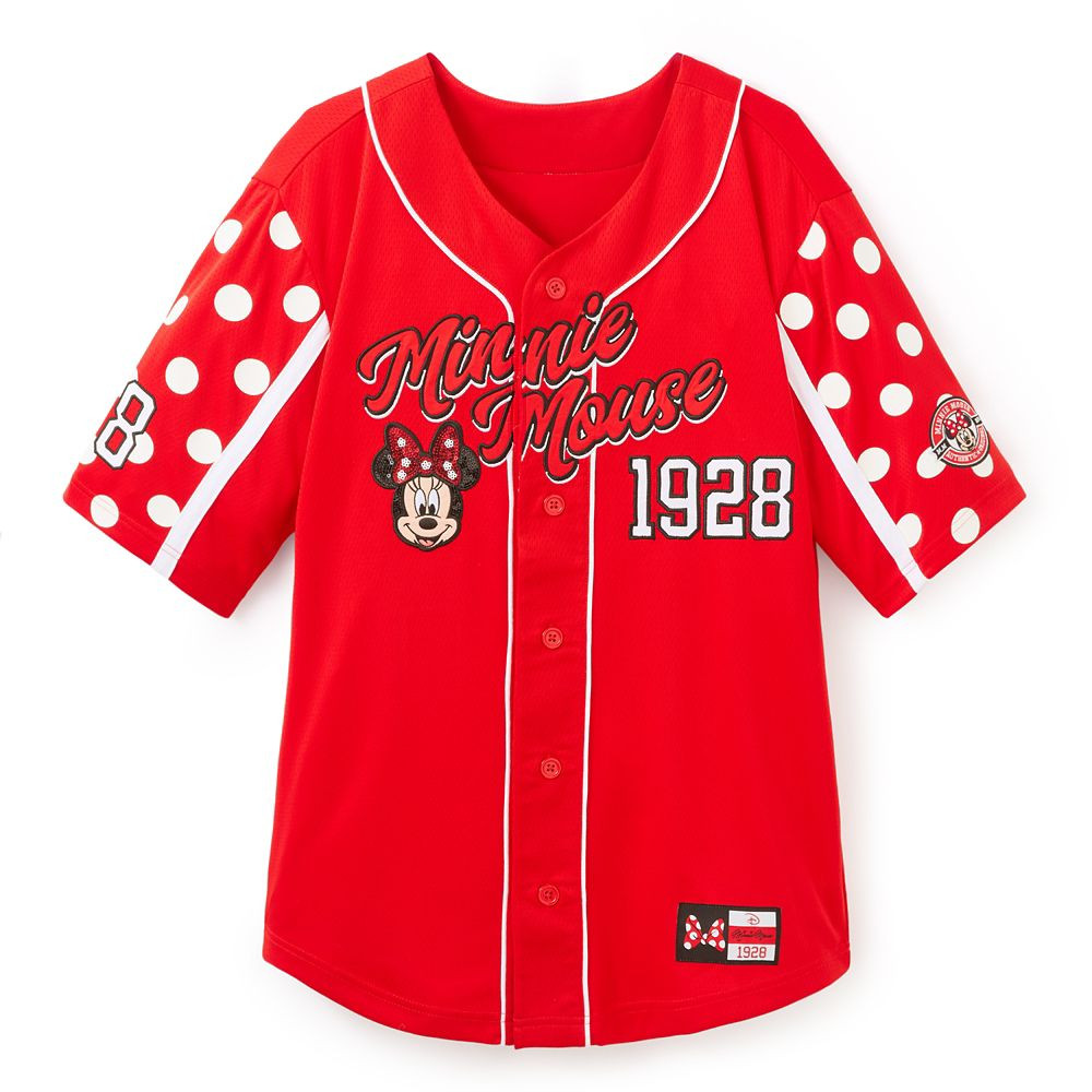 Minnie Mouse Baseball Jersey for Adults | Disney Store