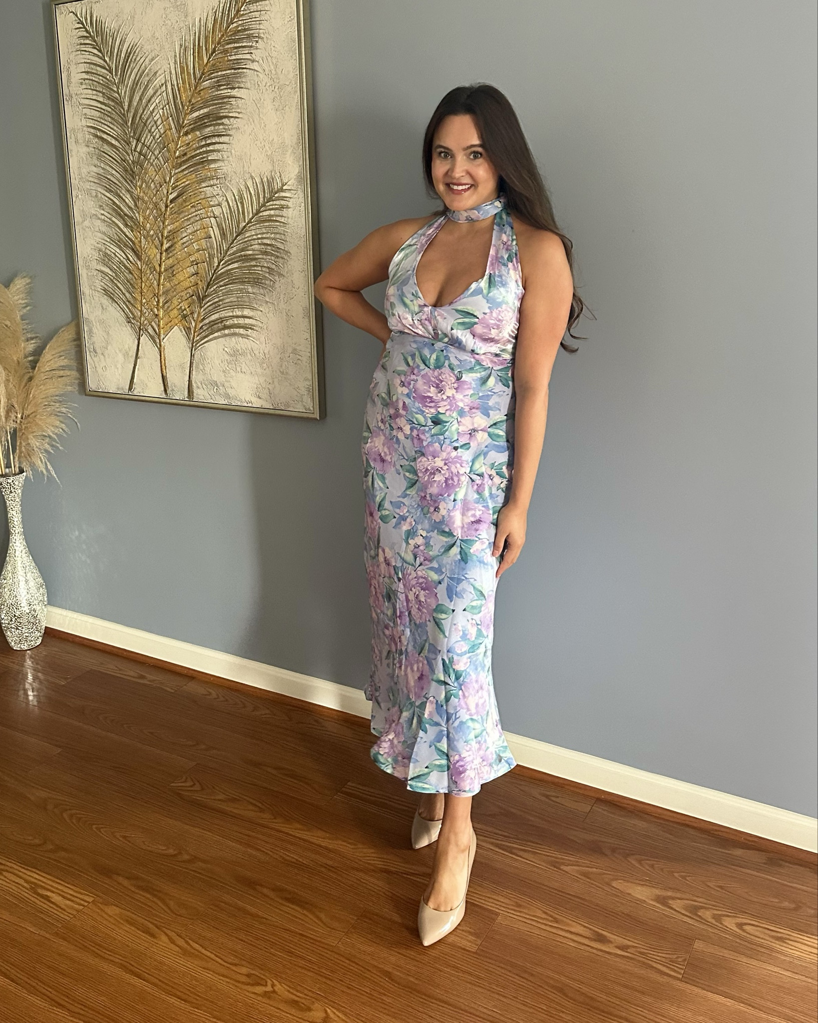 This would make a great wedding guest dress
🩵💜
I’m in my usual medium 

#LTKSaleAlert #LTKWedding #LTKFindsUnder50