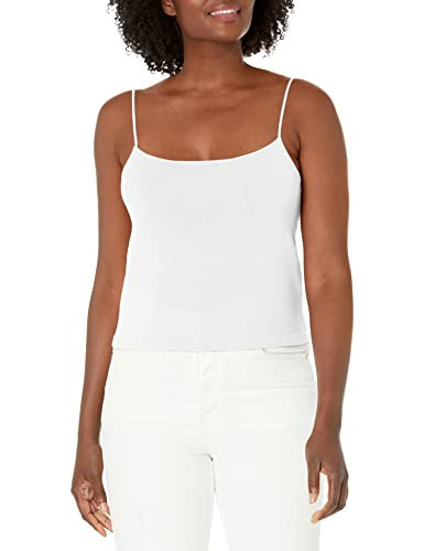 Vince Womens Spaghetti Strap Tank, Optic White, Small | Amazon (US)
