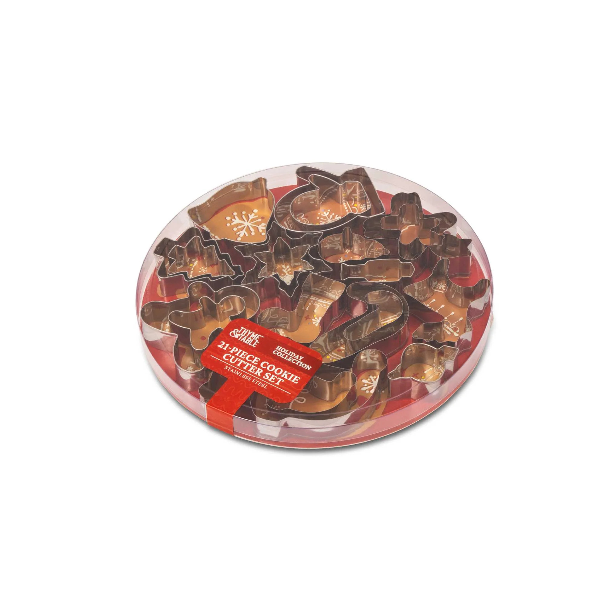 Thyme & Table 21-Piece Figural Cookie Cutter Set | Walmart (US)