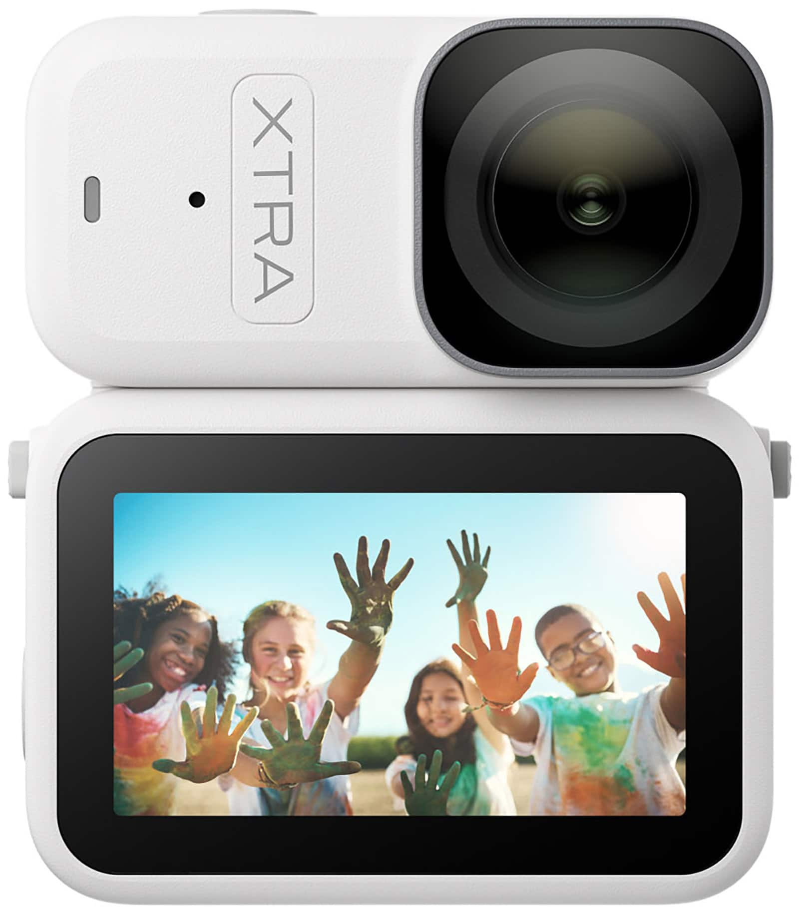 Xtra - Atto Wearable 4k Action Camera-54g Lightweight, 1/1.3″ Sensor, 220‑Min Max Recording, 5-Min Pre-Recording, Stabilization - White | Best Buy U.S.