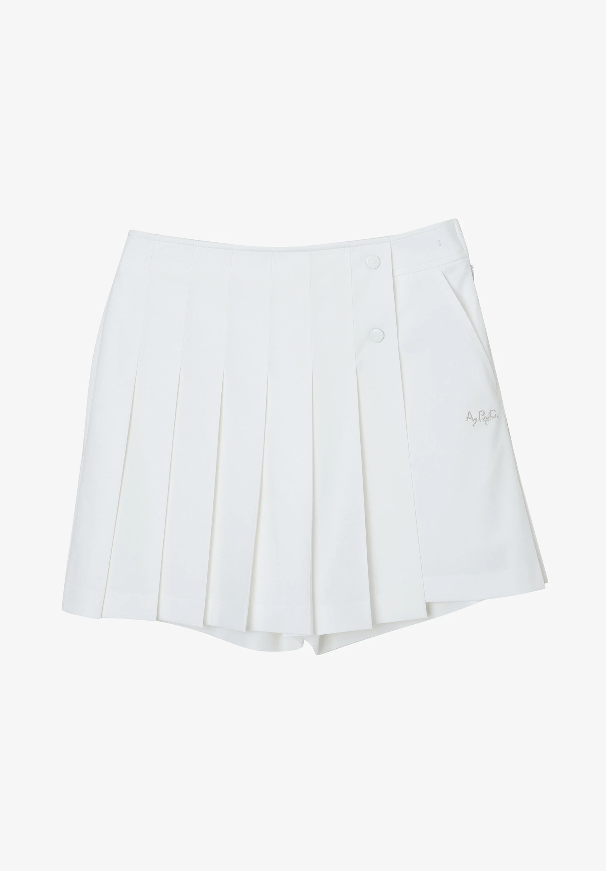 Women's Pleated skirt A. P.C. Golf Size: 42 in White | A.P.C. US