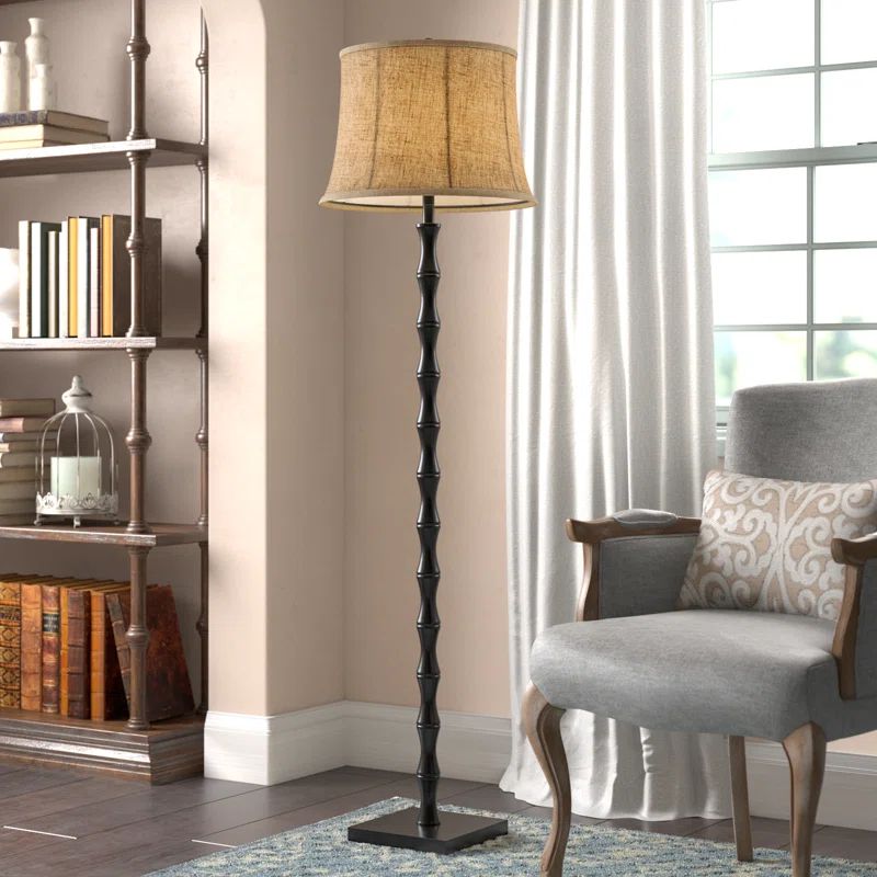 Hafner 62'' Black Traditional Floor Lamp | Wayfair North America