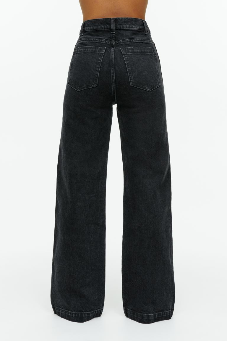 LUPINE High Flared Stretch Jeans - Washed Black - Ladies | H&M GB | H&M (UK, MY, IN, SG, PH, TW, HK)