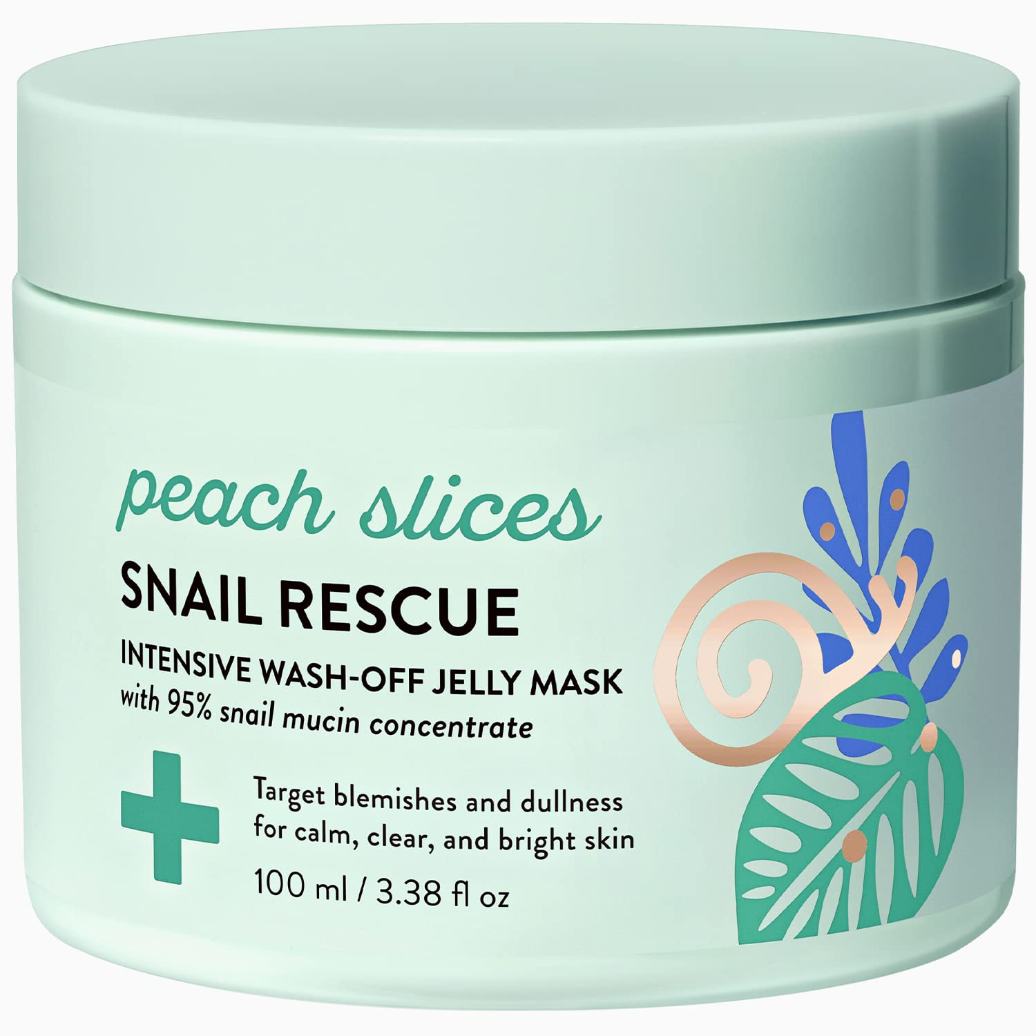 Peach Slices Snail Rescue Intensive Wash-off Jelly Face Mask with Snail Mucin, 2.82 fl oz | Walmart (US)