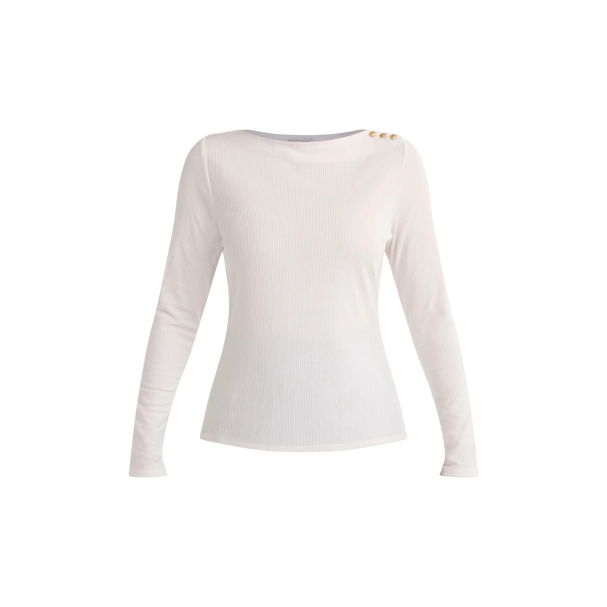 Free Assembly Women’s Boatneck Top with Long Sleeves, Sizes XS-XXXL | Walmart (US)