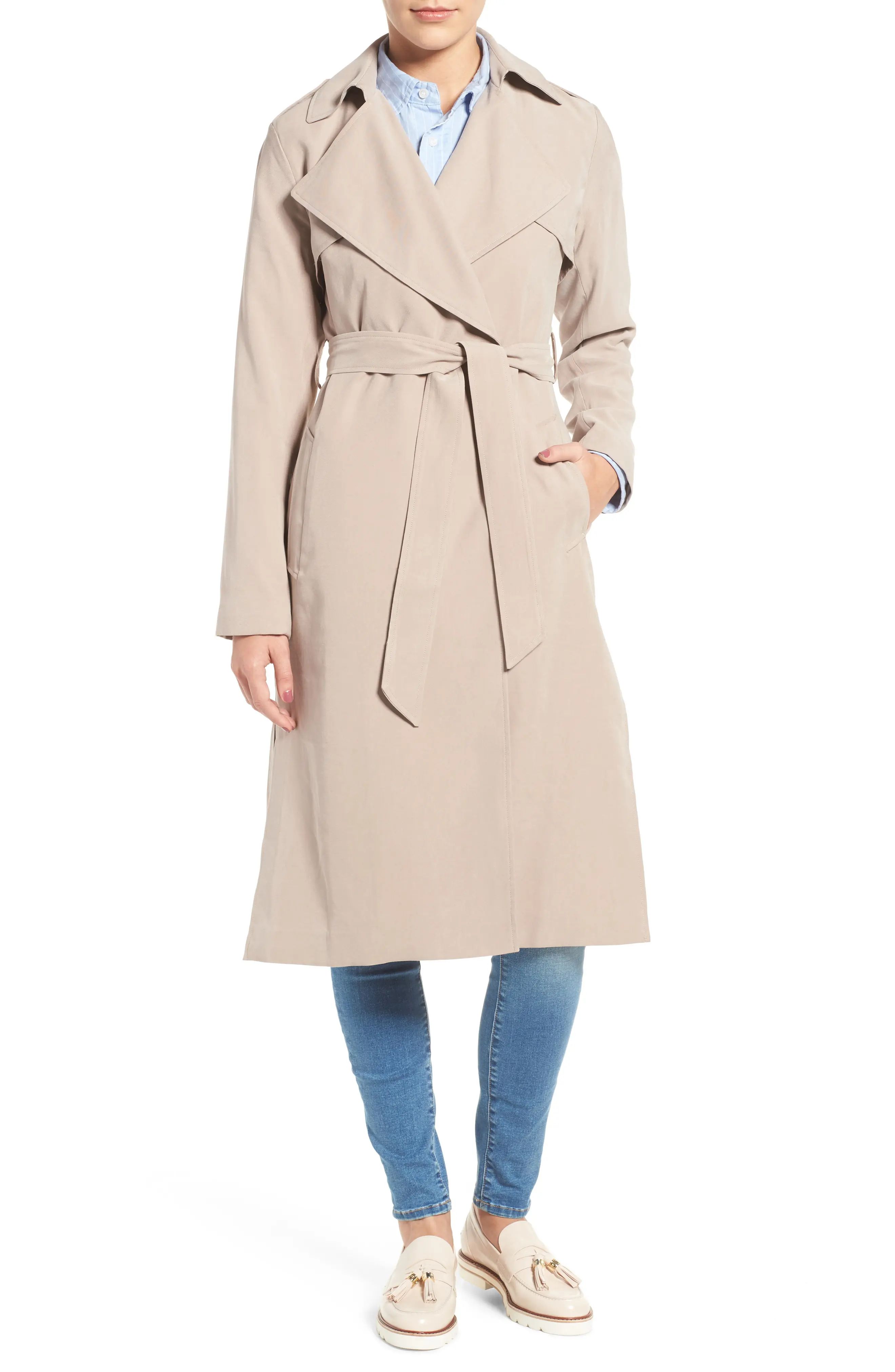 Cole Haan Signature Long Drapey Trench Coat | Nordstrom