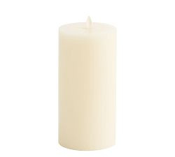 Premium Flickering Flameless Wax Pillar Candle | Pottery Barn (US)