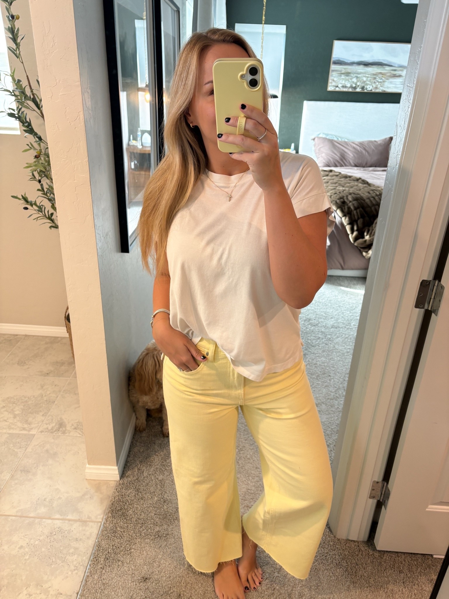 Butter yellow Gap denim yellow jeans summer jeans crop jeans

#LTKootd #LTKmomlife #LTKMidsize