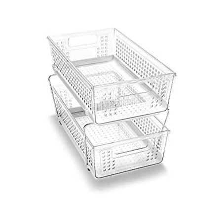 madesmart 2-Tier Organizer, Multi-Purpose Slide-Out Storage Baskets with Handles, Clear

#LTKfamily #LTKhome #LTKunder50