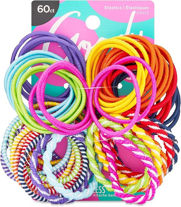 Goody Kids Ouchless Hair Elastics – No Pull, No Breakage, Tangle-Free Hold for Fine Hair – 60... | Amazon (US)