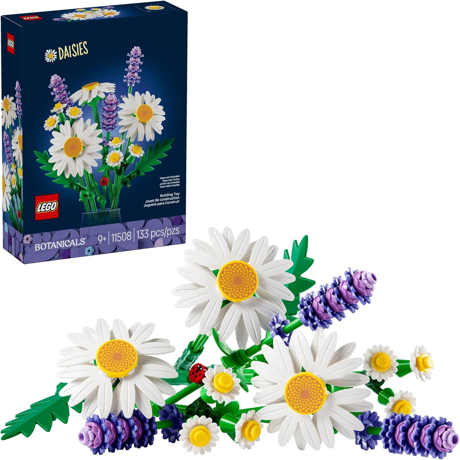 LEGO Botanicals Daisies Building Toy - Artificial Flowers Crafting Kit for Girls & Boys, Ages 9+ ... | Amazon (US)