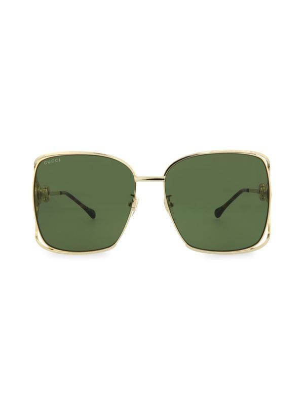 61MM Horsebit Square Sunglasses | Saks Fifth Avenue OFF 5TH
