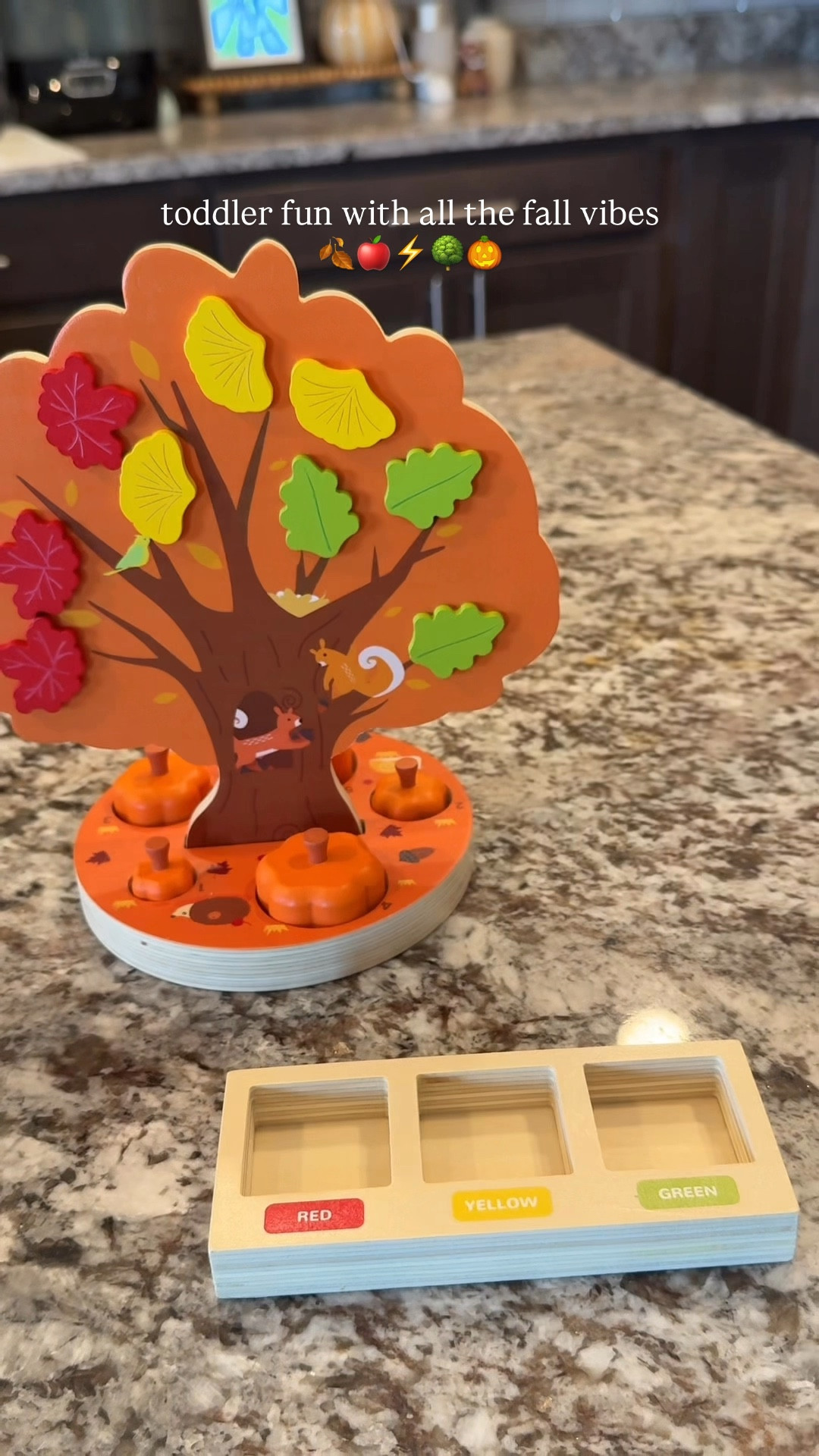 Cozy fall vibes, but make it toddler-friendly! Both of these toys are interactive, educational, and so perfect for the season.🌿🍁🍎🎃

#LTKFamily #LTKItBag #LTKKids
