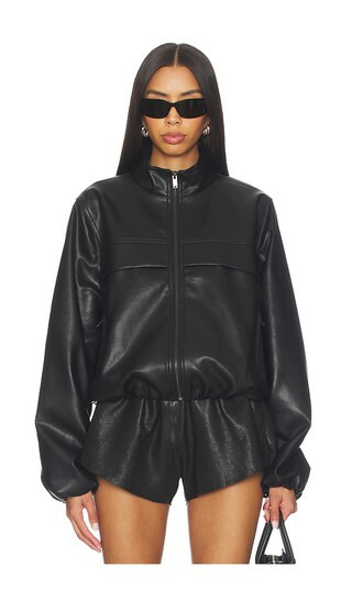 superdown Kaelynn Faux Leather Jacket in Black. - size XS | Revolve Clothing (Global)