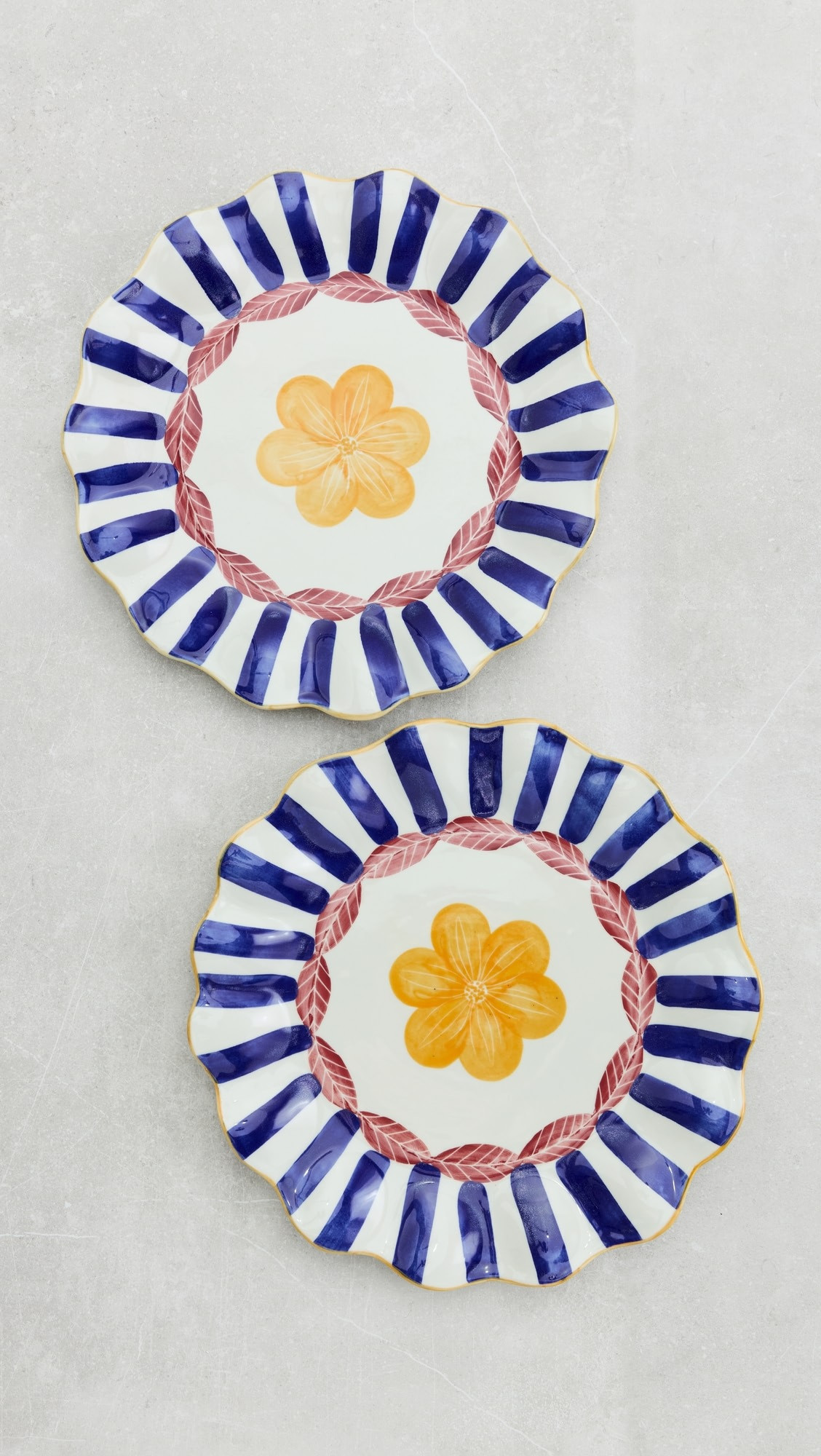 Etched Flower Center Plate Set of Two | Shopbop