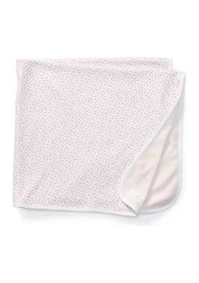 Ralph Lauren Childrenswear Kids Floral Print Cotton Blanket, White | Belk