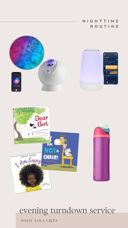 The other day, I told you on Stories that I do a little turndown service for the girls every night, and these are some of our essentials. We love their star projector from Amazon! 

Kids bedroom, amazon home, home decor, kids books, nighttime routine 

#LTKKids #LTKHome