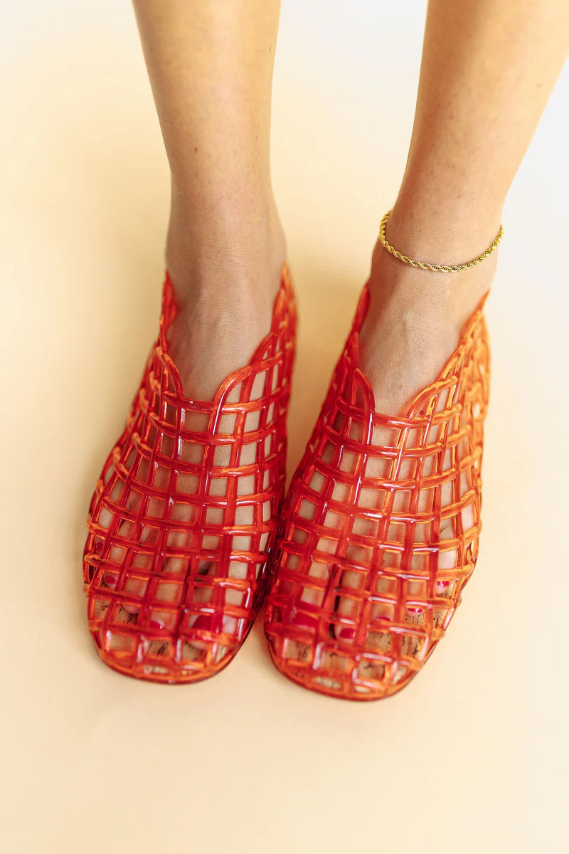 Don't Be Jelly Shoes in Red | Henly