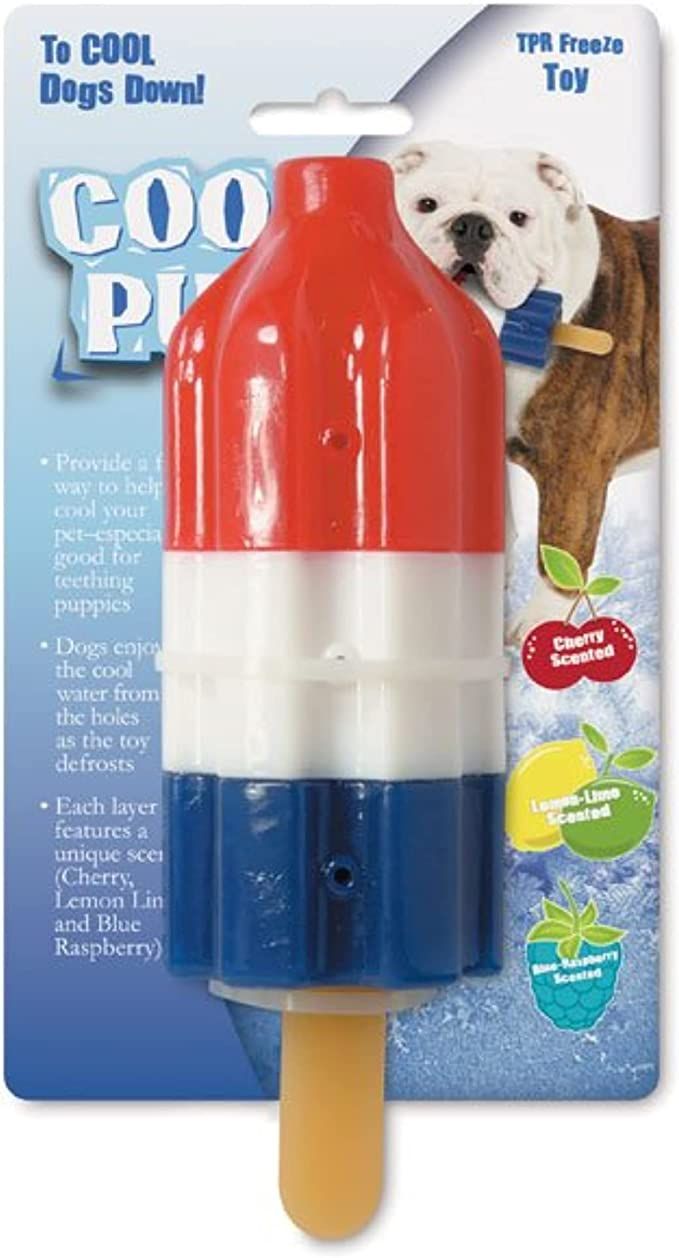 Cool Pup Cooling Dog Toy - Rocket Pop Large,Red,Blue,white | Amazon (US)