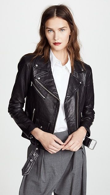 Jayne Classic Leather Jacket | Shopbop