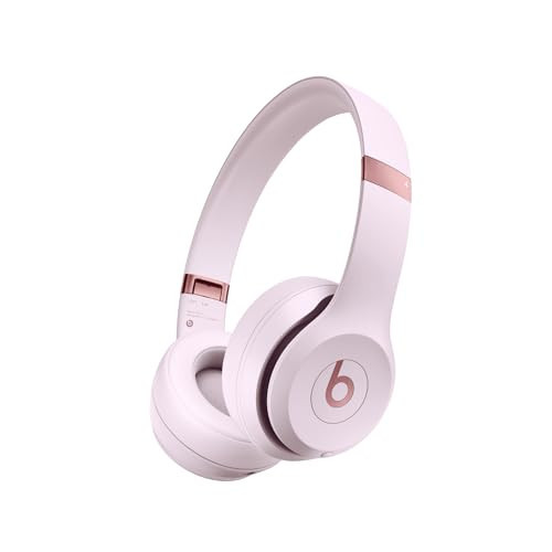 Beats Solo 4 - Wireless Bluetooth On-Ear Headphones, Apple & Android Compatible, Up to 50 Hours of Battery Life - Cloud Pink (Renewed Premium) | Amazon (US)