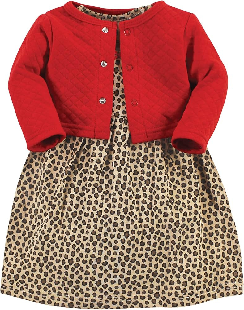 Hudson Baby Girls' One Size Quilted Cardigan and Dress | Amazon (US)