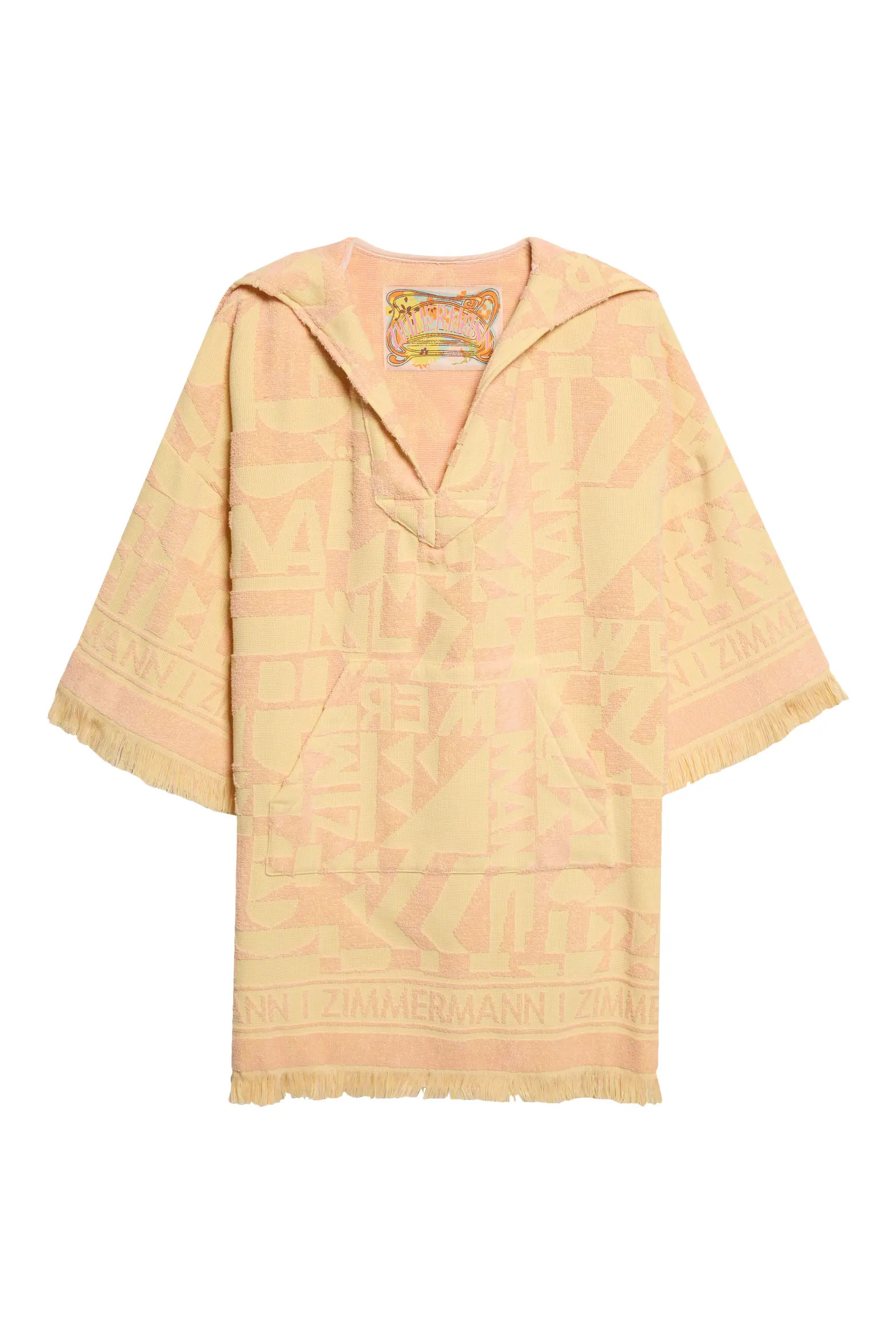 Pop Fringe Cotton Terry Jacquard Cover-Up Dress (Women) | Nordstrom | Nordstrom
