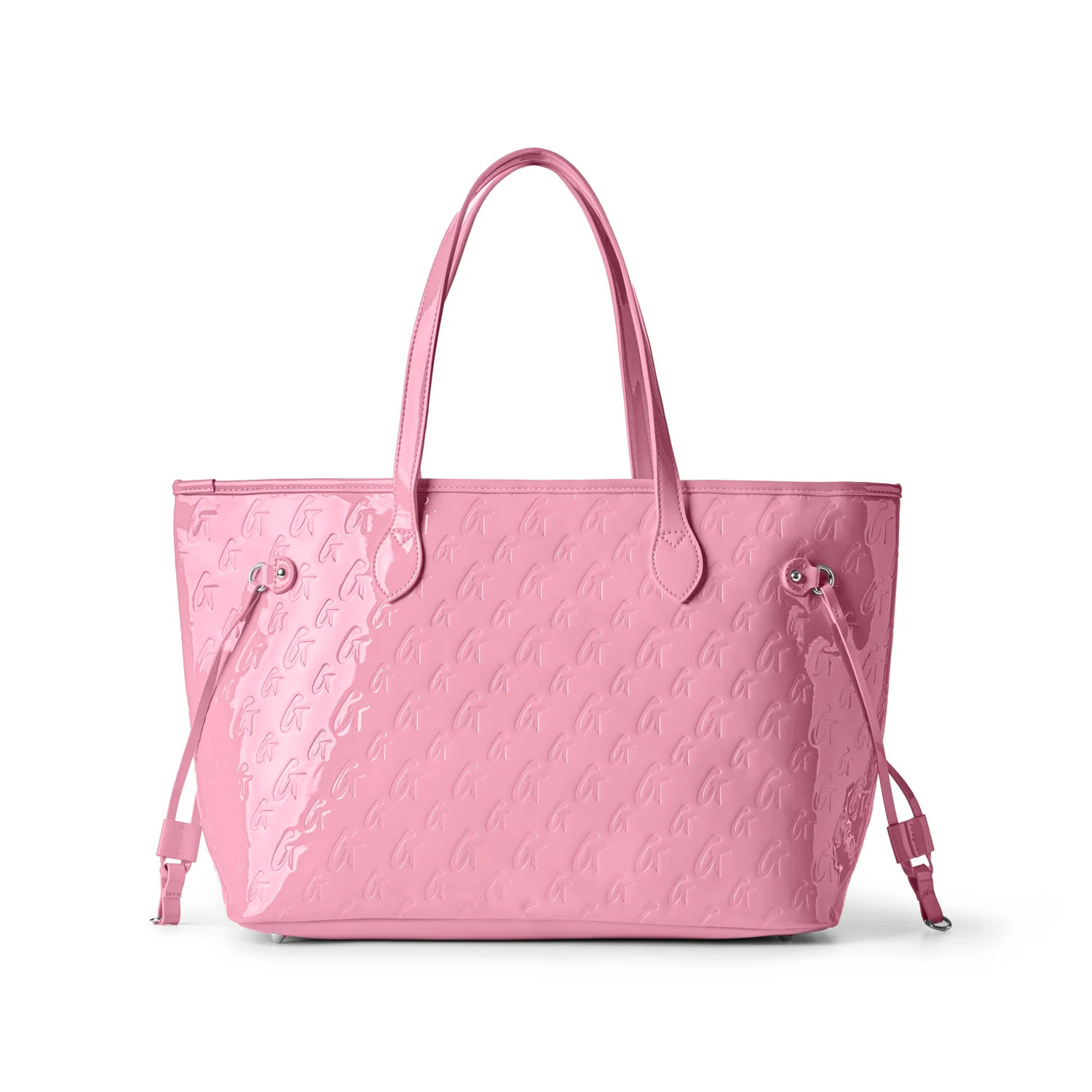 MONOGRAM GLAM TOTE - MIRROR PINK | Glam-Aholic Lifestyle