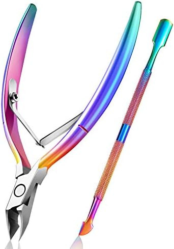 Cuticle Trimmer with Cuticle Pusher, Easkep Cuticle Remover Cuticle Nipper Professional Stainless... | Amazon (US)