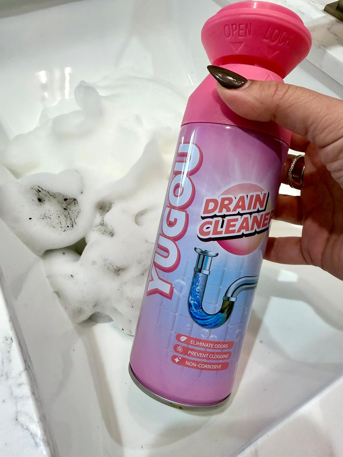 Foaming drain cleaner is a must-have for every home! Say goodbye to clogs and hello to fresh, clean drains. | Amazon (US)